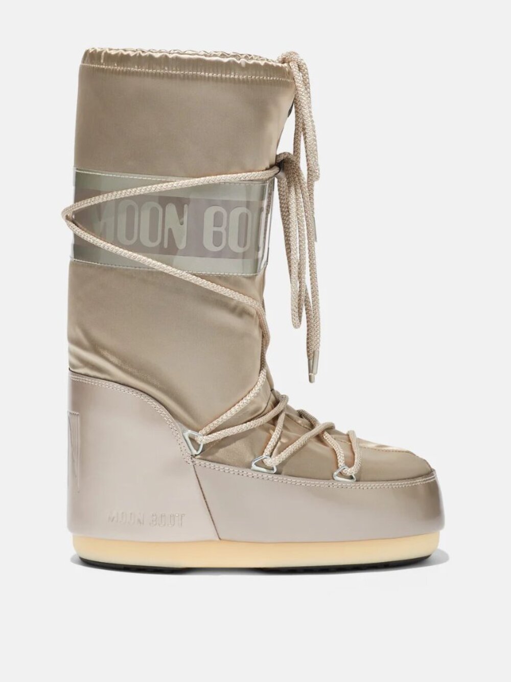 Moon Boot Icon Glance Boots Platinum Size: 39/41 US: 8 - 9.5 NIB